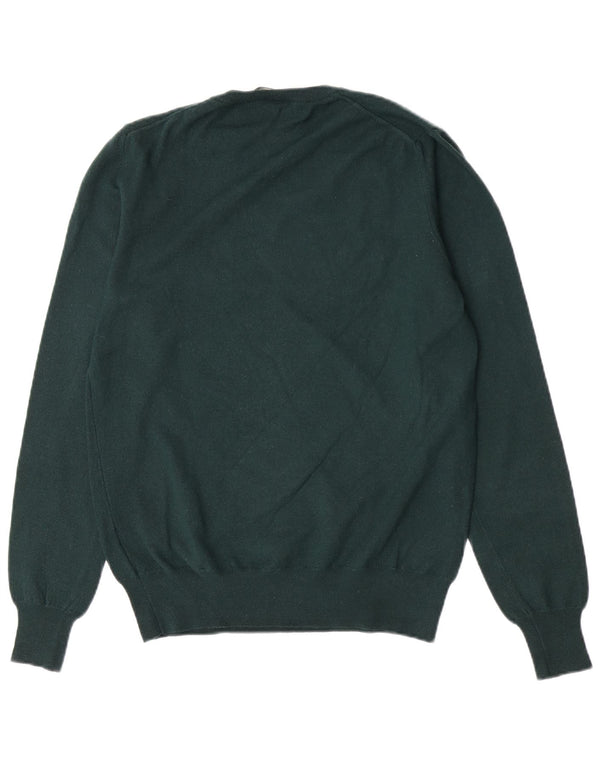 Fred Perry Damen-Pullover mit normaler Passform und Rundhalsausschnitt, Gr. 14, Grün