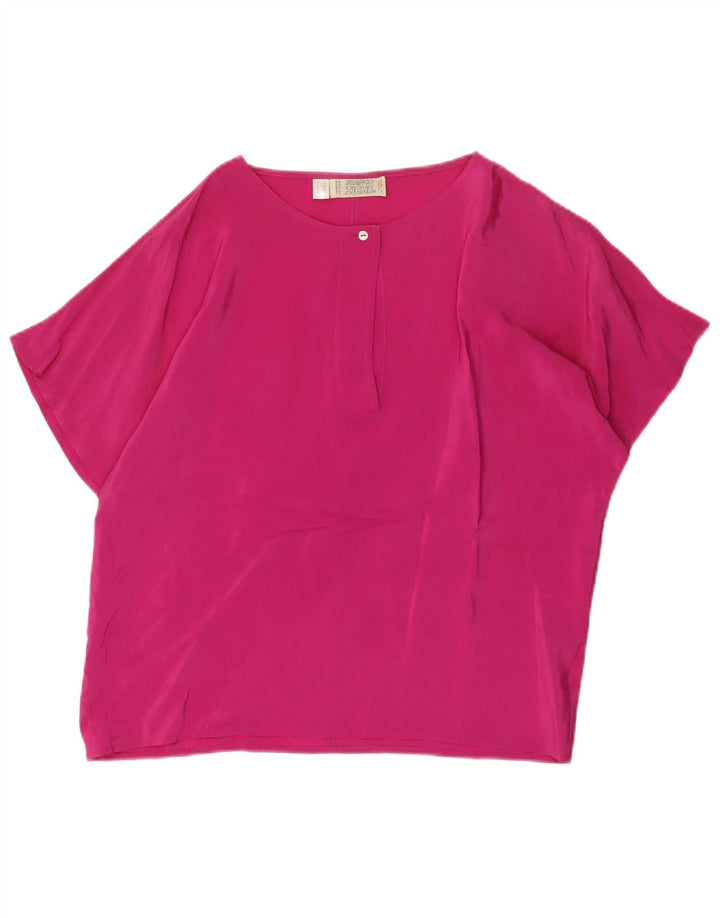 Franco Ziche Damen-Blusenoberteil in Übergröße, Gr. 8, Rosa, Acetat