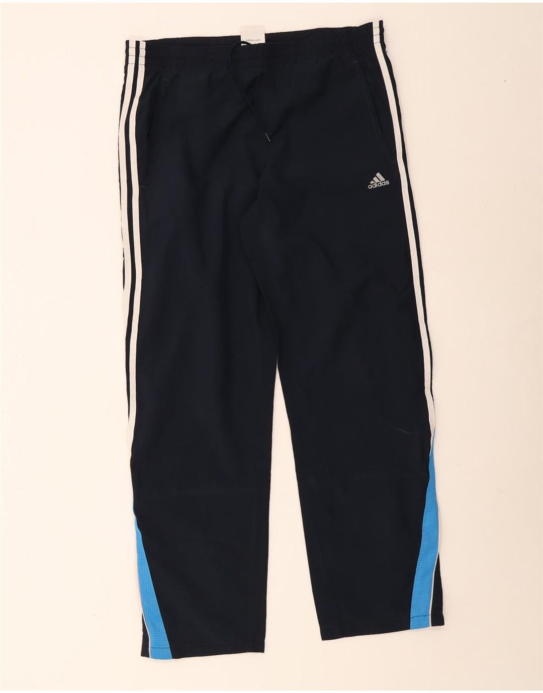 Adidas Herren-Trainingshose, groß, marineblau, Colourblock-Polyester