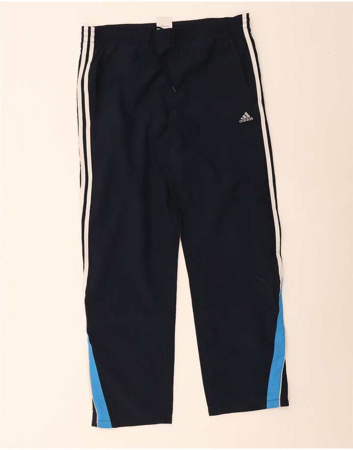 Adidas Herren-Trainingshose, groß, marineblau, Colourblock-Polyester