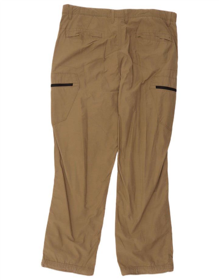 Marks & Spencer Herren-Cargohose in normaler Passform, W36, L31, Beige, Baumwolle
