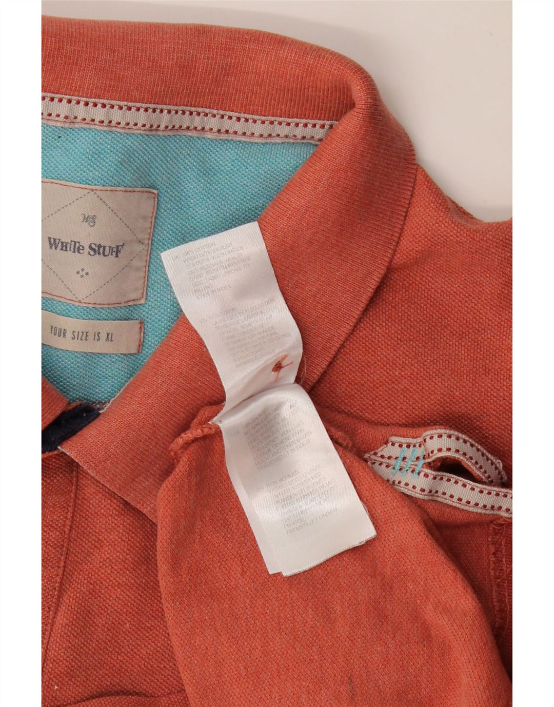 WHITE STUFF Herren-Poloshirt XL, kastanienbraune Baumwolle