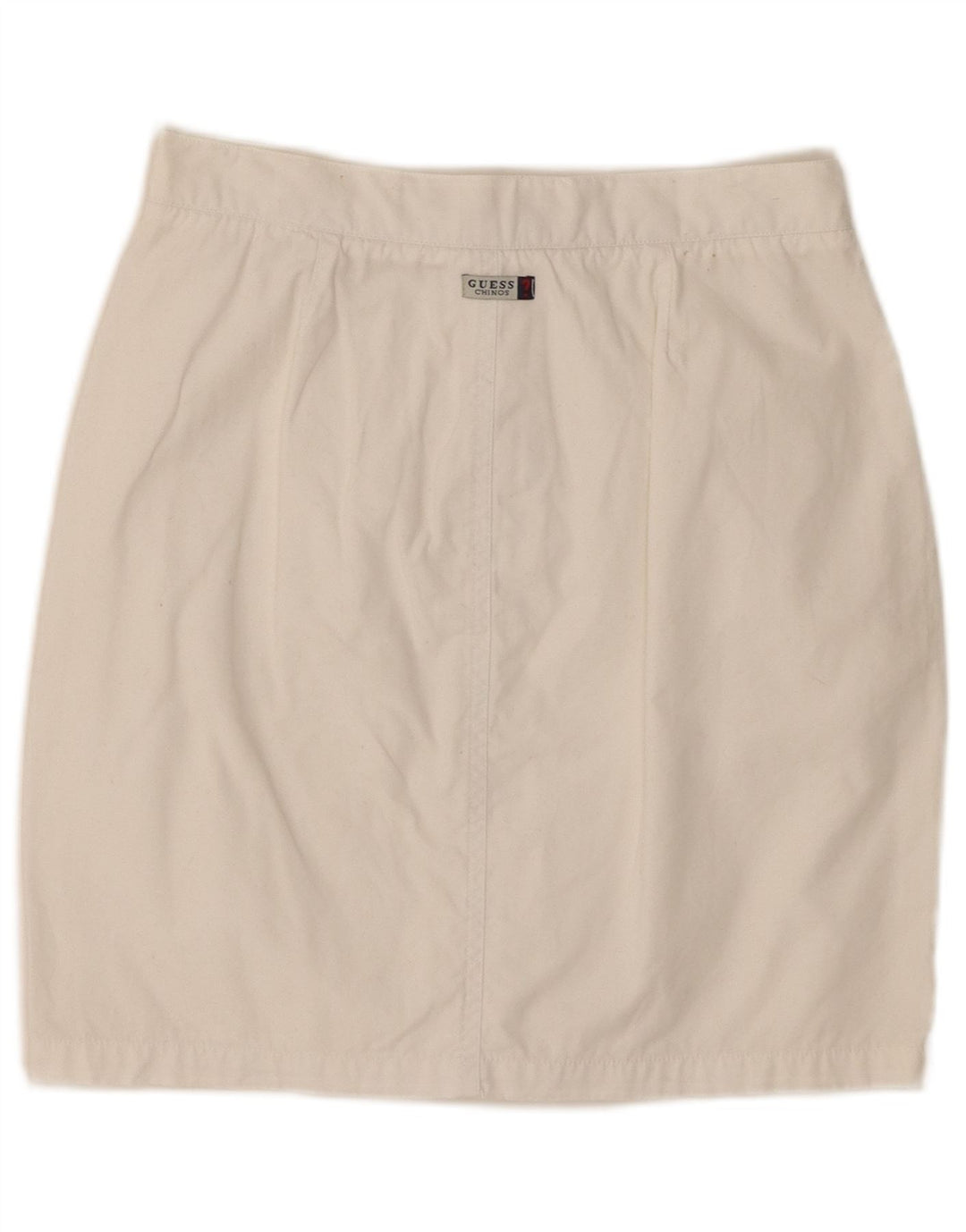 Guess Damen Minirock Small W26 Weiße Baumwolle