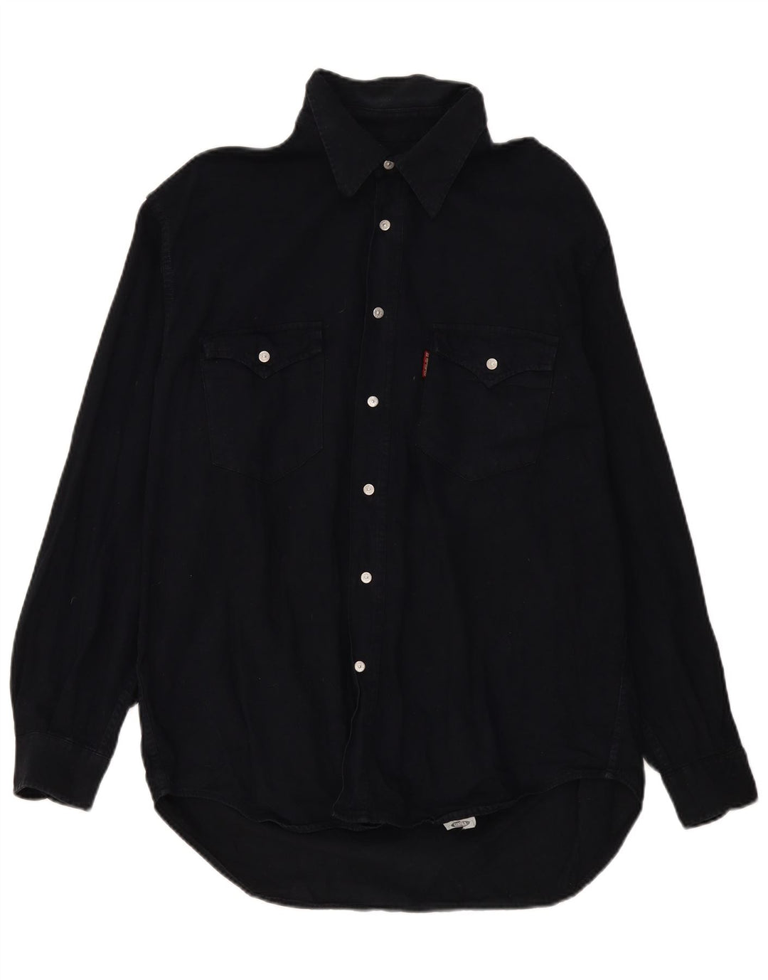 Carrera Herren Jeanshemd Größe 43/44 XL Schwarz