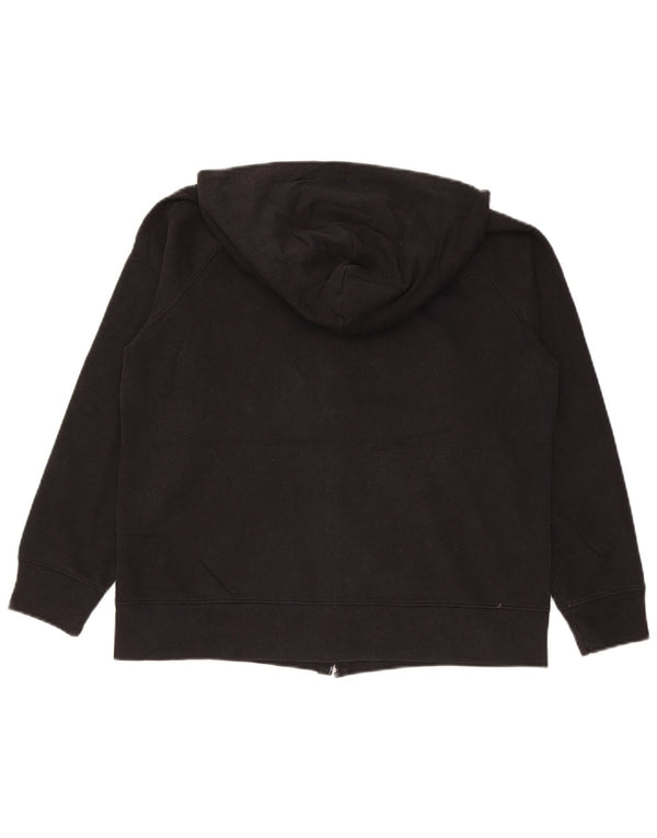 Gap Girls Graphic Loose Fit Zip Hoodie Sweater 11-12 Years XL Black Cotton