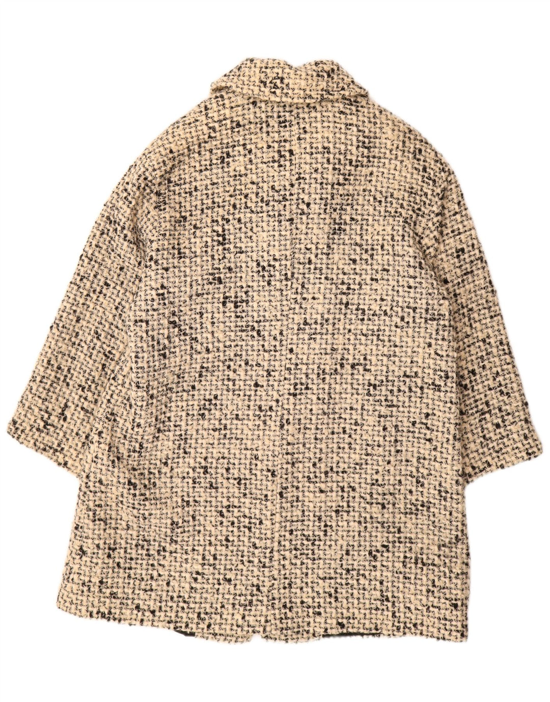 PERTE BY KRIZIA Damen Übergroßer Mantel Größe 21 Mittelbeige meliert