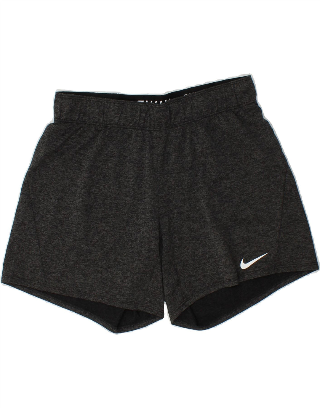 NIKE Womens Dri Fit Sport Shorts UK 10 Small  Grey Flecked Polyester Vintage Nike and Second-Hand Nike from Messina Hembry 