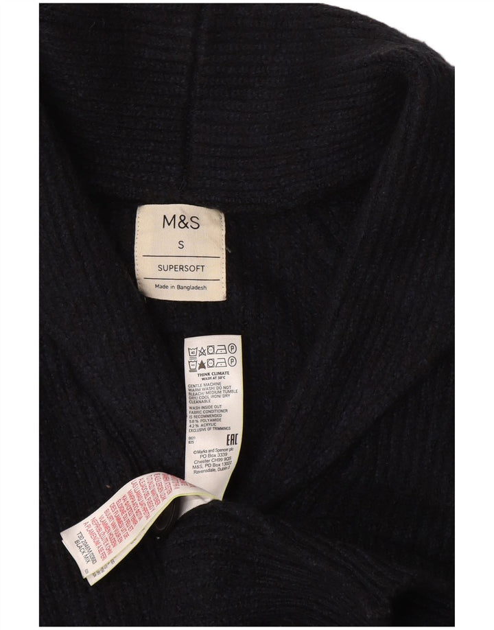 Marks & Spencer Herren-Strickjacke, klein, marineblau, Polyamid