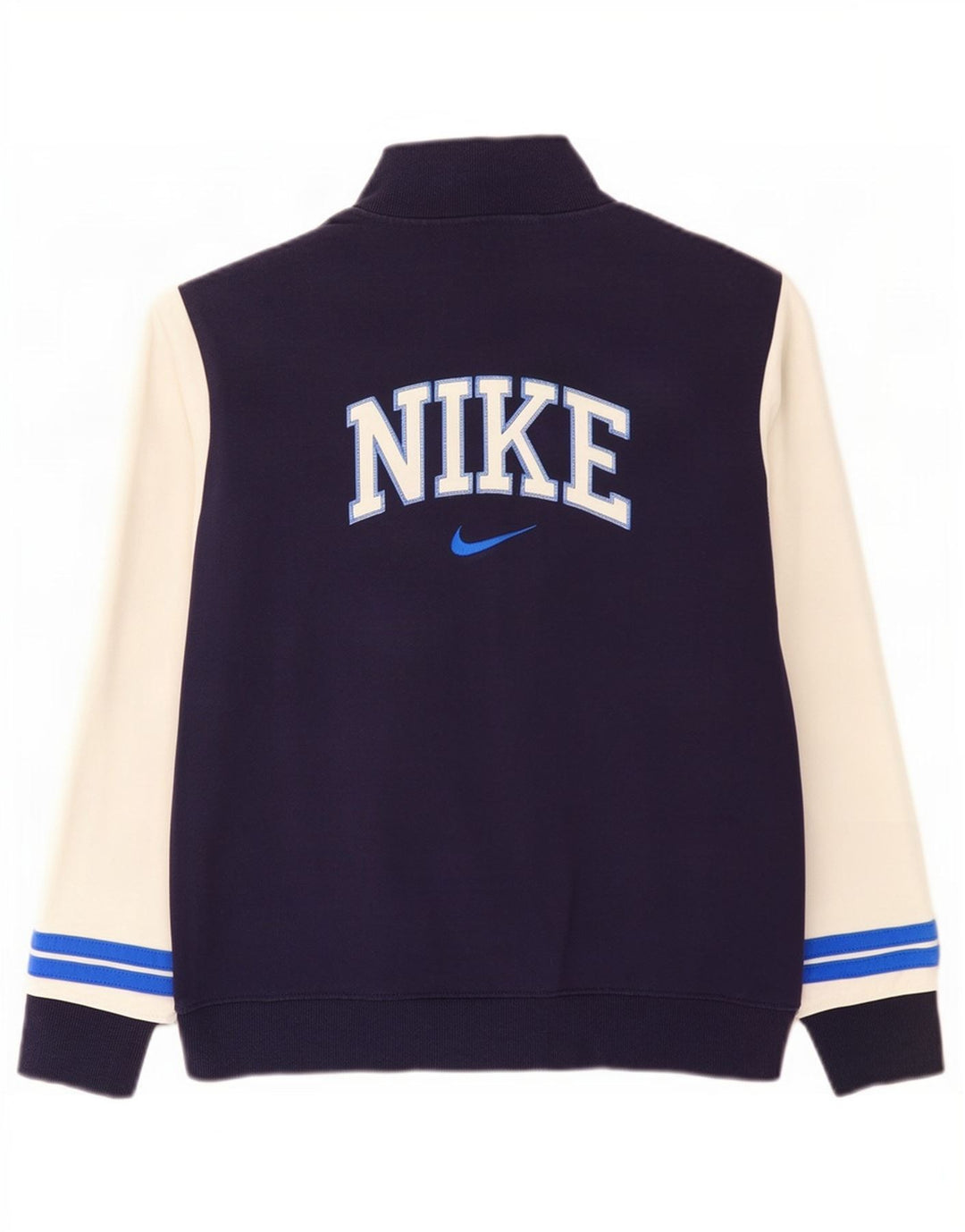 Nike Herren-Trainingsanzug mit grafischem Oberteil, große marineblaue Farbblock-Baumwolle