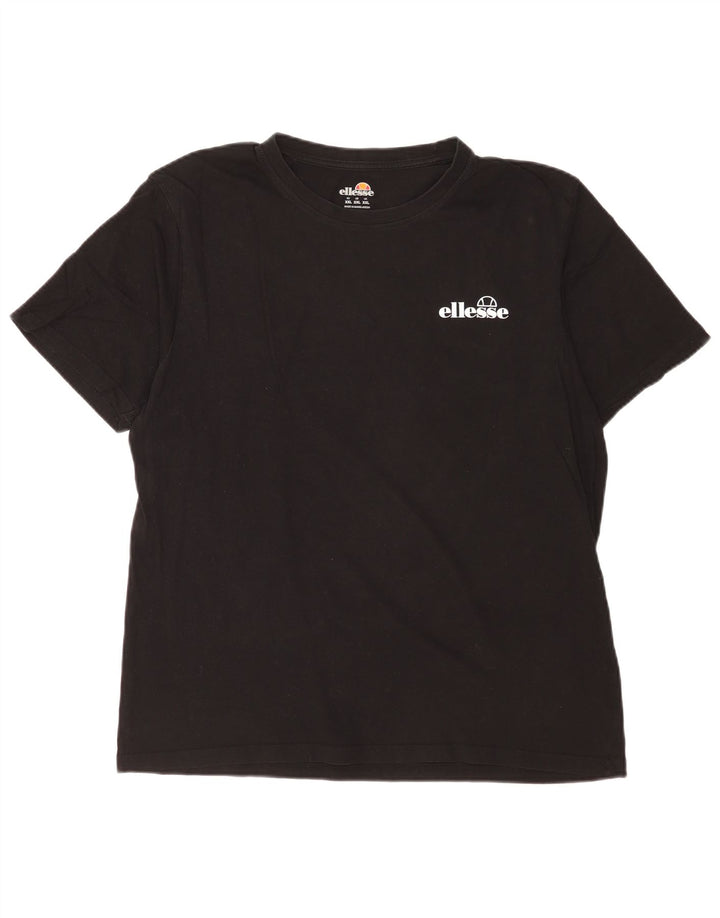 Ellesse Herren T-Shirt Top 2XL Schwarz Baumwolle