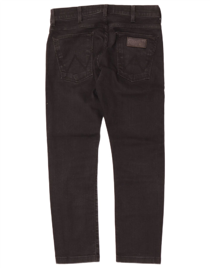 Wrangler Herren Bryson Slim Jeans W30 L28 Schwarze Baumwolle