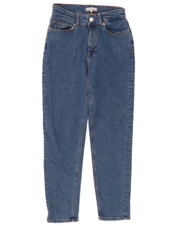 Tommy Hilfiger Tapered-Jeans für Mädchen, 13–14 Jahre, W26, L25, blaue Baumwolle