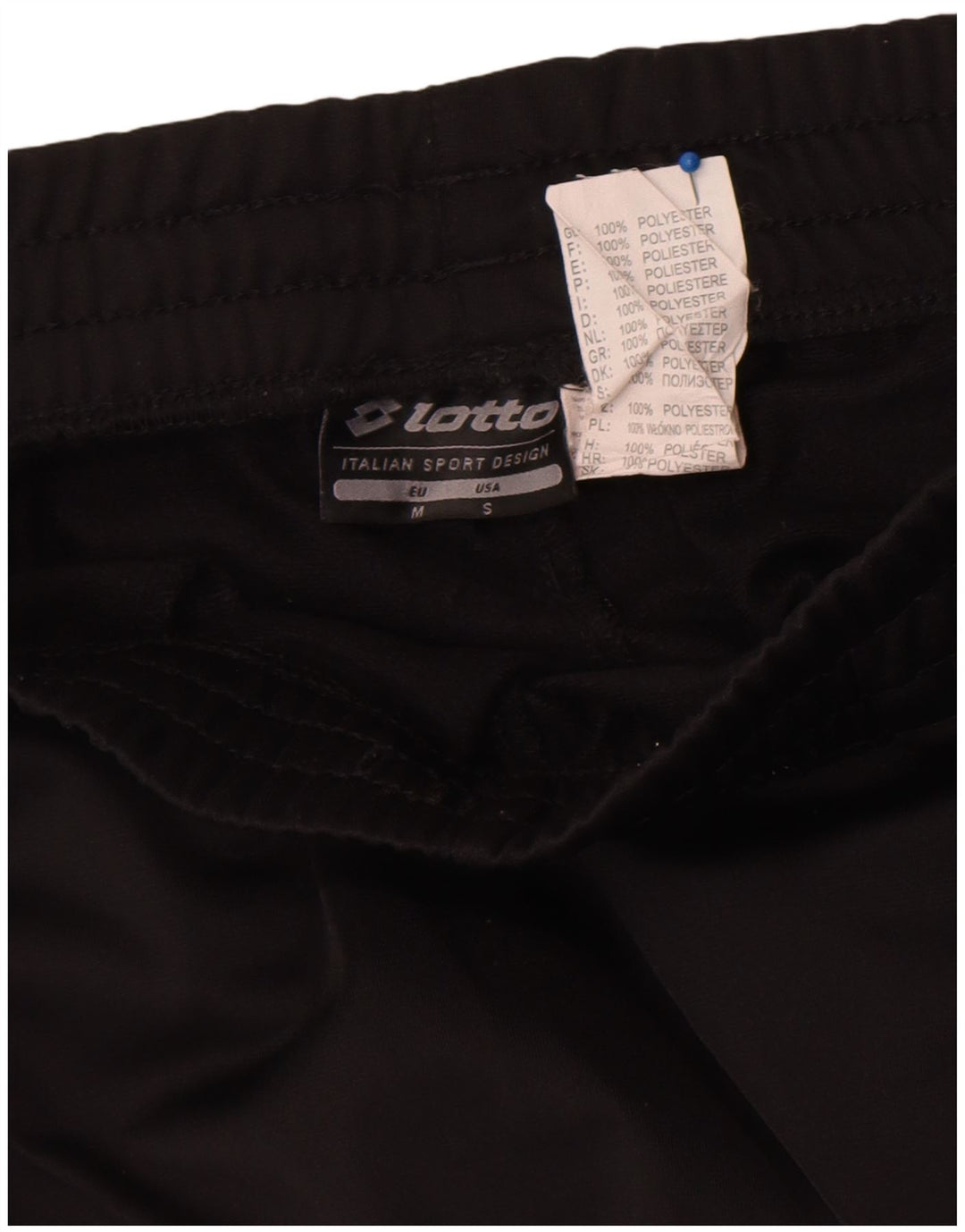 Lotto Herren-Trainingshose, Größe S, Schwarz, Polyester