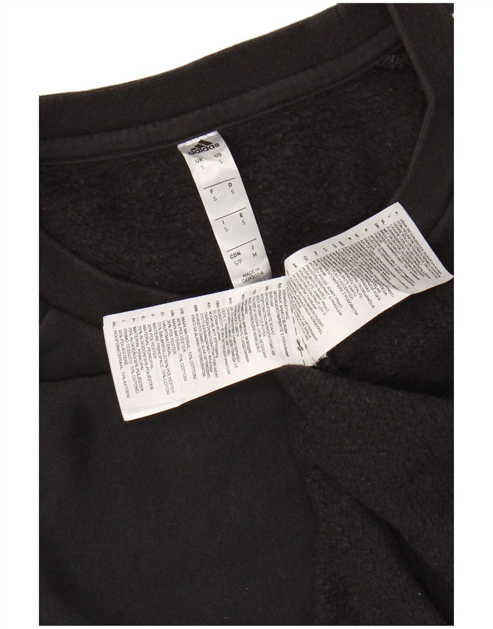 ADIDAS Herren Sweatshirt Pullover Small Schwarz Baumwolle