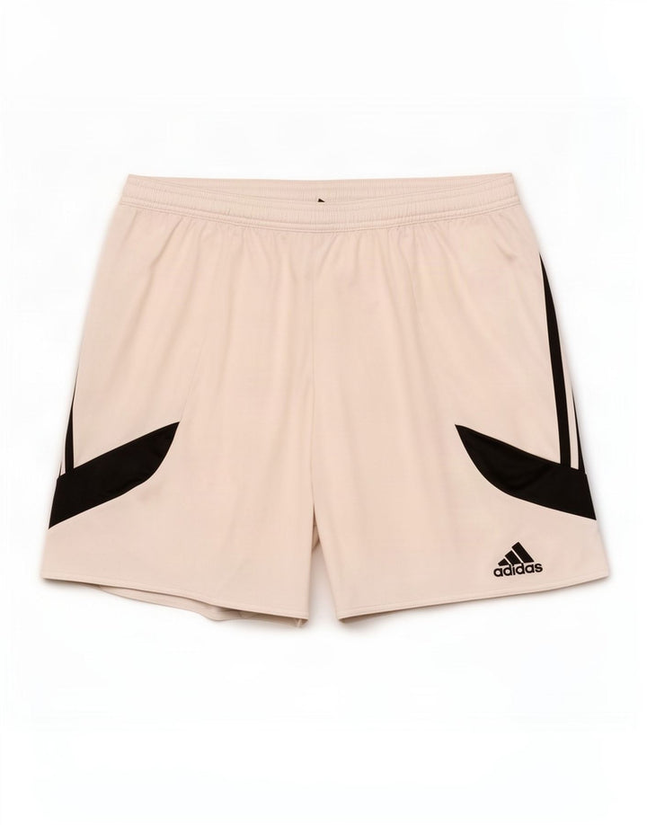 Adidas Herren Climalite Sportshorts, groß, weißes Farbblock-Polyester