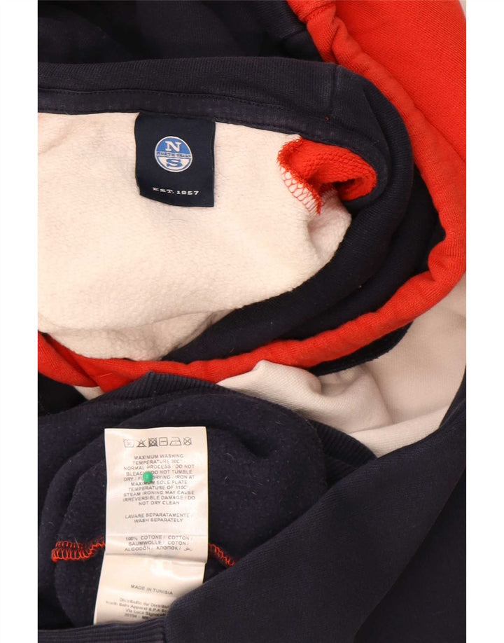 North Sails Herren-Kapuzenpullover mit Grafik, groß, mehrfarbig, Farbblock