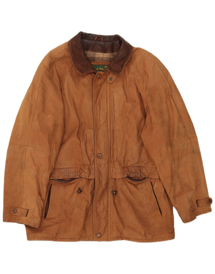 Pelle Moda Herren Wildlederjacke IT 54 2XL Braunes Leder