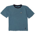 Asics Herren T-Shirt-Oberteil aus mittelblau gefleckter Baumwolle