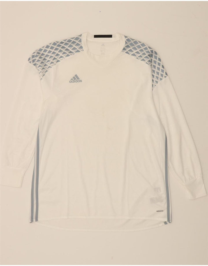 ADIDAS Herren Adizero Graphic Top Langarm XL Weiß Polyester