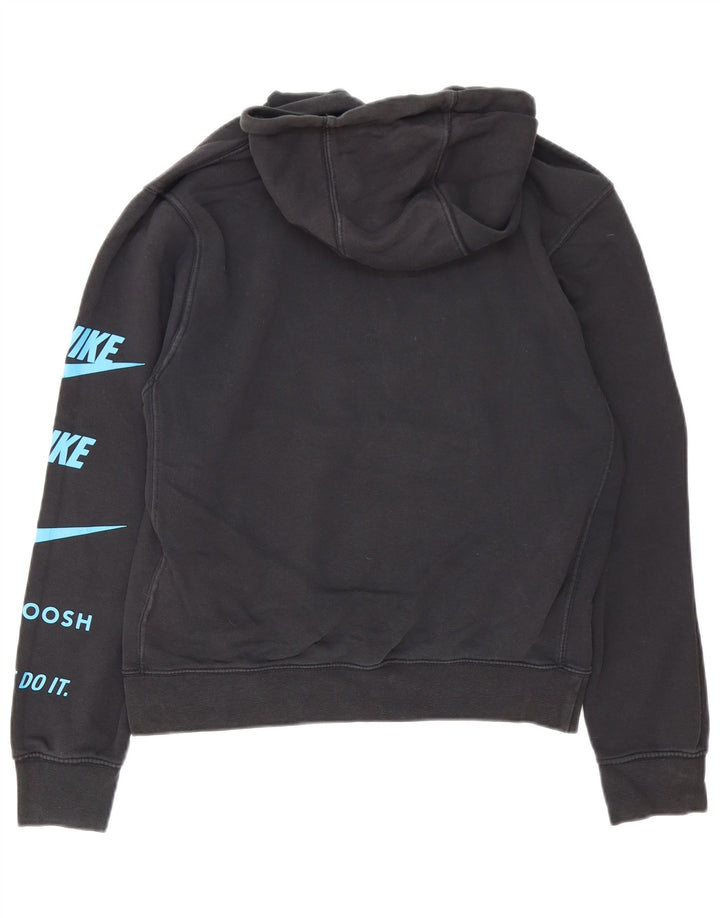 Nike Herren-Kapuzenpullover mit Grafik, Größe S, Schwarz, Baumwolle