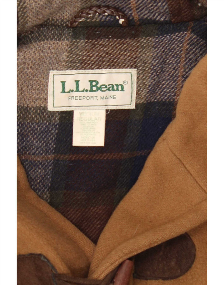 L.L.Bean Herren-Dufflecoat mit Kapuze, UK 38, mittelbeige Wolle