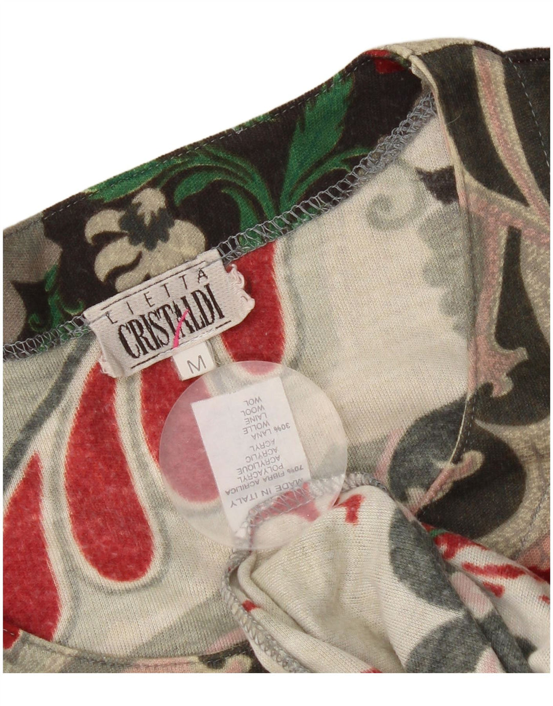 Cristaldi Damen-Blusenoberteil mit lockerer Passform, UK-Größe 44, Mittel, mehrfarbig, mit Blumenmuster