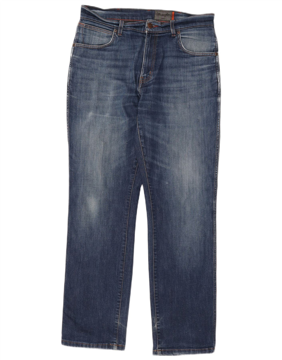 Wrangler Herren Straight Jeans W33 L32 Blaue Baumwolle