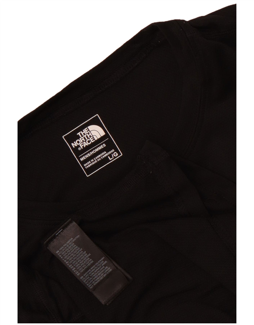 The North Face Herren T-Shirt Top Large Schwarz Polyester