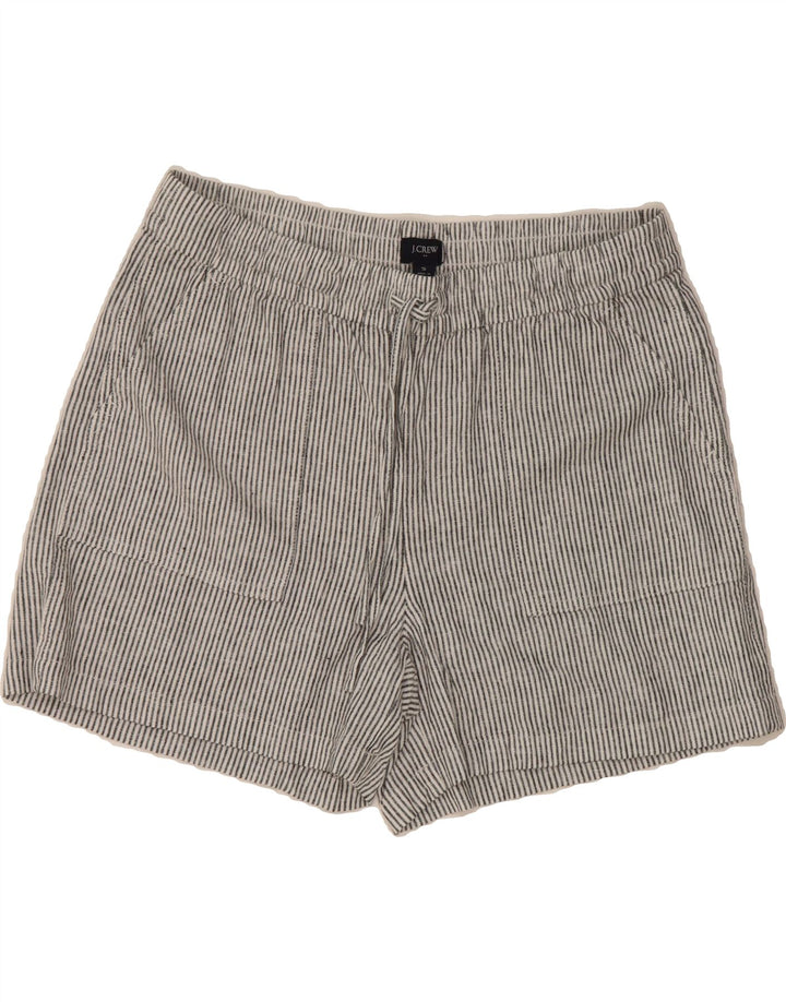 J. CREW Womens Casual Shorts Small W27 Grey Pinstripe Linen Vintage J. Crew and Second-Hand J. Crew from Messina Hembry 