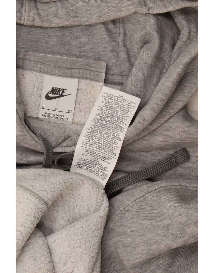 Nike Herren-Kapuzenpullover mit Grafik, Größe S, graue Baumwolle