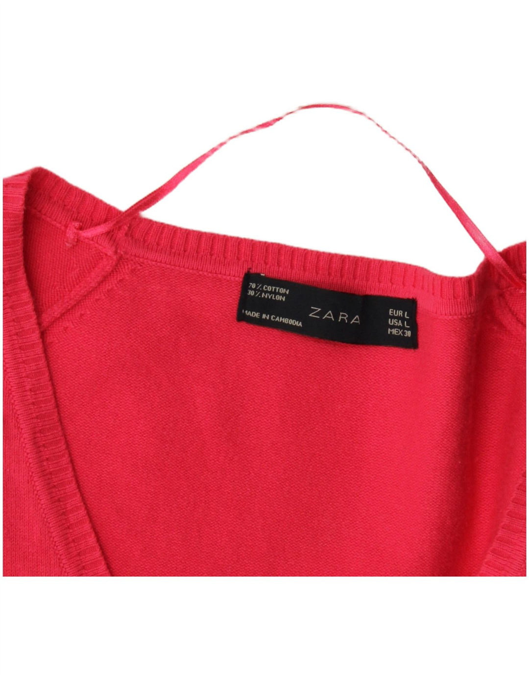 Zara Damen-Cardigan-Pullover UK 14 Large Pink