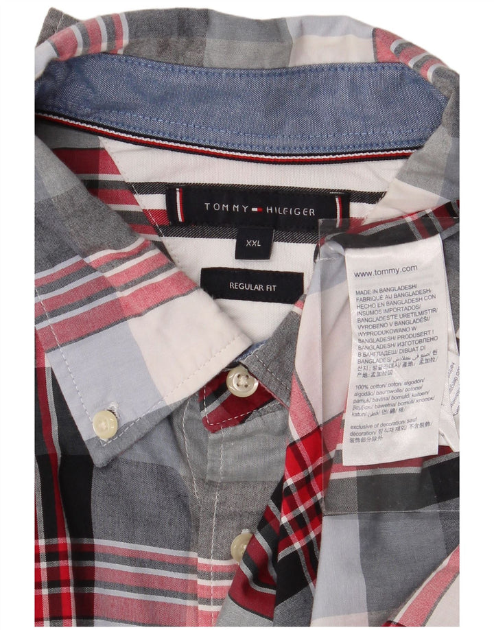 Tommy Hilfiger Herren-Hemd mit normaler Passform, 2XL, mehrfarbig, kariert, Baumwolle