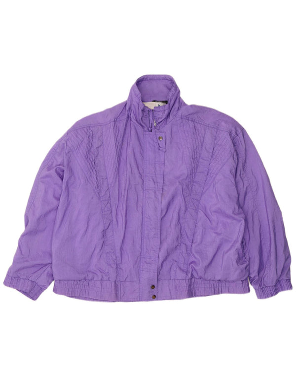 Rodeo Damen Übergroße Regenjacke EU 42 Large Lila Nylon