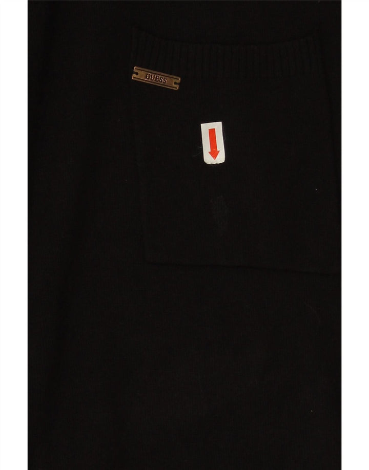Guess Damen Pulloverkleid UK 14 Mittelschwarze Viskose