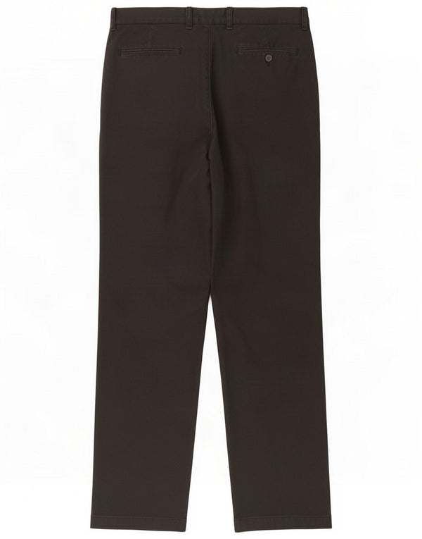 J. Crew Mens Straight Chino Hose W34 L34 Grau Baumwolle