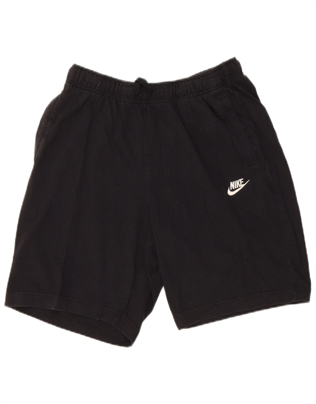 Nike Herren-Sportshorts, mittelgroß, schwarze Baumwolle
