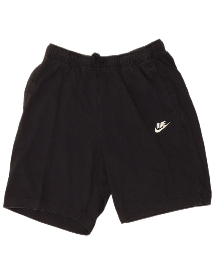 Nike Herren-Sportshorts, mittelgroß, schwarze Baumwolle
