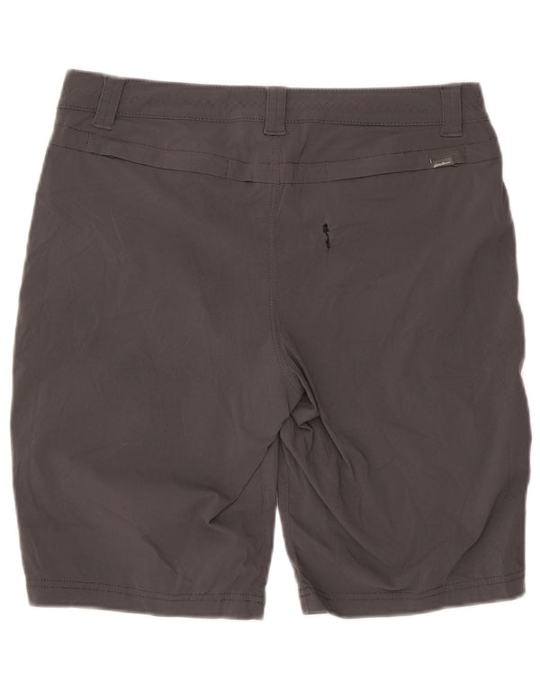 Eddie Bauer Damen Wandershorts US 10 Large W32 Graues Nylon