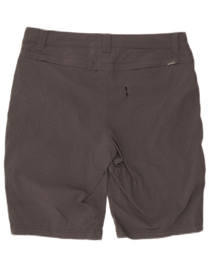 Eddie Bauer Damen Wandershorts US 10 Large W32 Graues Nylon