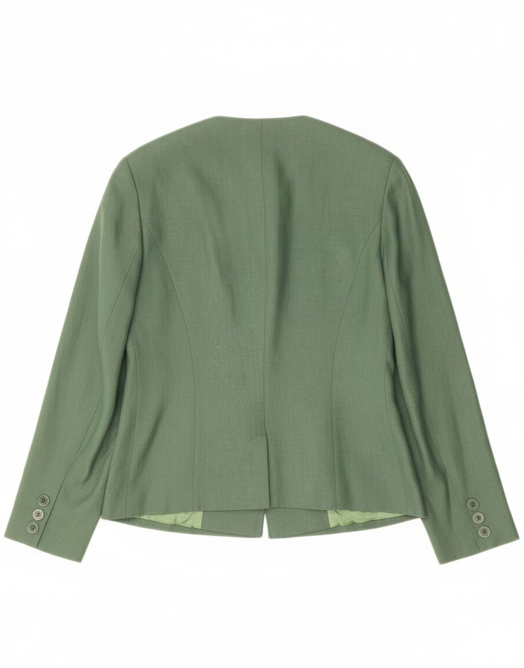 Gerry Weber Damen 1-Knopf-Blazerjacke EU 38 Mittelgrünes Leinen