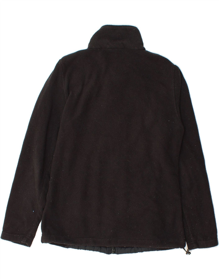 NEW BALANCE Womens Fleece Jacket UK 10 Small Black Polyester Vintage New Balance and Second-Hand New Balance from Messina Hembry 