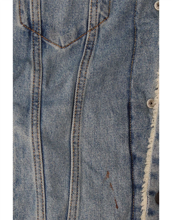 Levi's Herren Sherpa Jeansjacke UK 40 Large Blau
