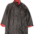 FLORENCE MOON Womens Leather Coat IT 54 2XL Black Colourblock Leather Vintage Florence Moon and Second-Hand Florence Moon from Messina Hembry 