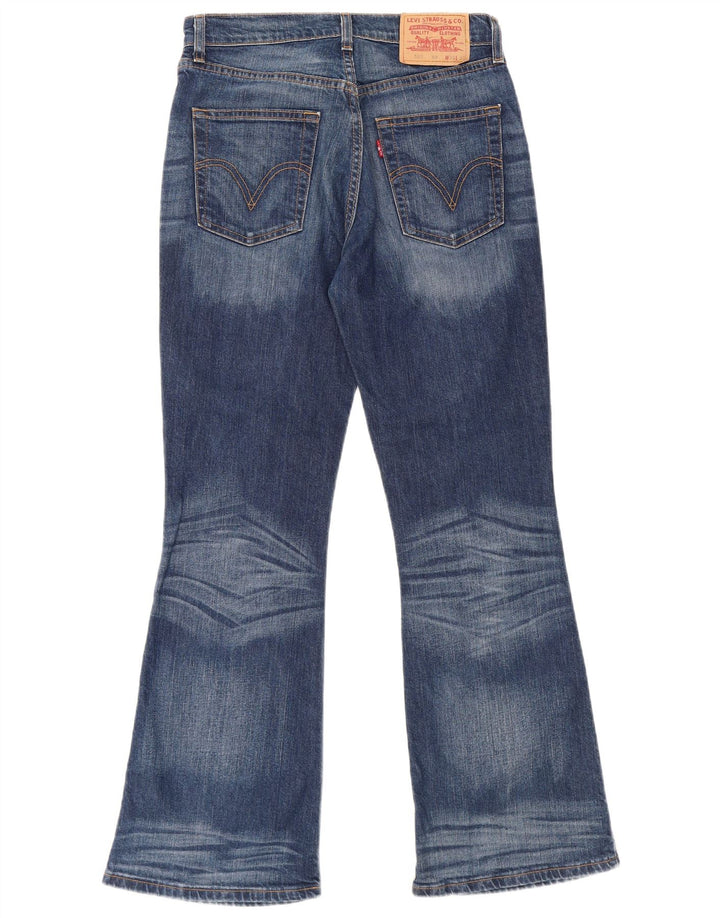 Levi's Damen 525 Bootcut Jeans W30 L30 Marineblau Baumwolle