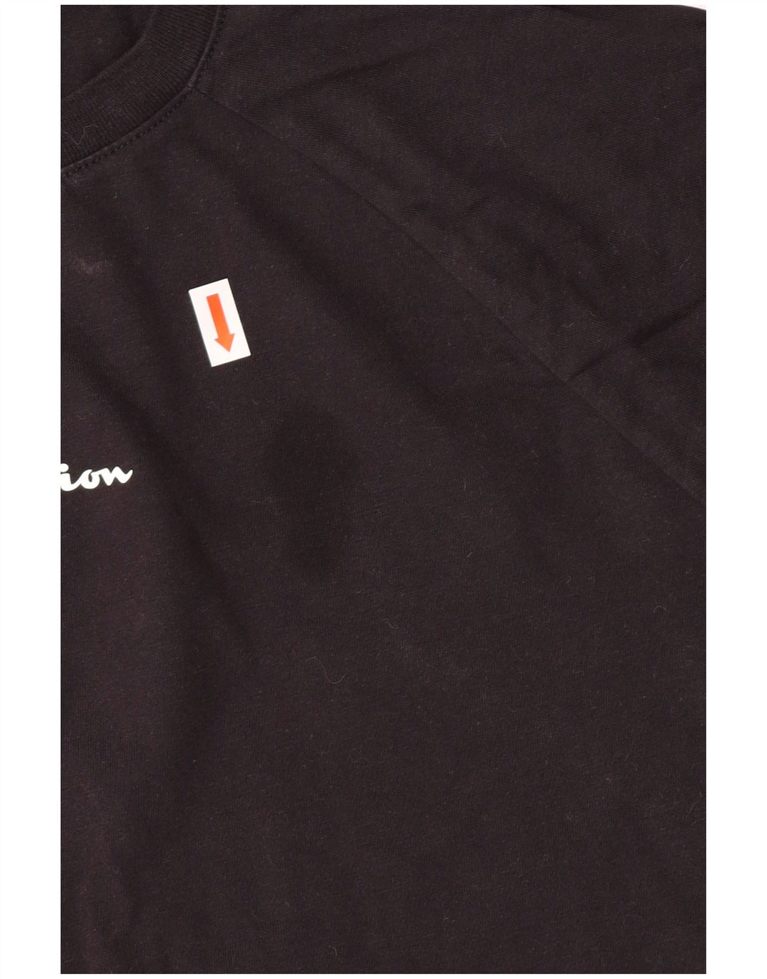 Champion Damen Grafik-T-Shirt-Oberteil XL aus schwarzer Baumwolle