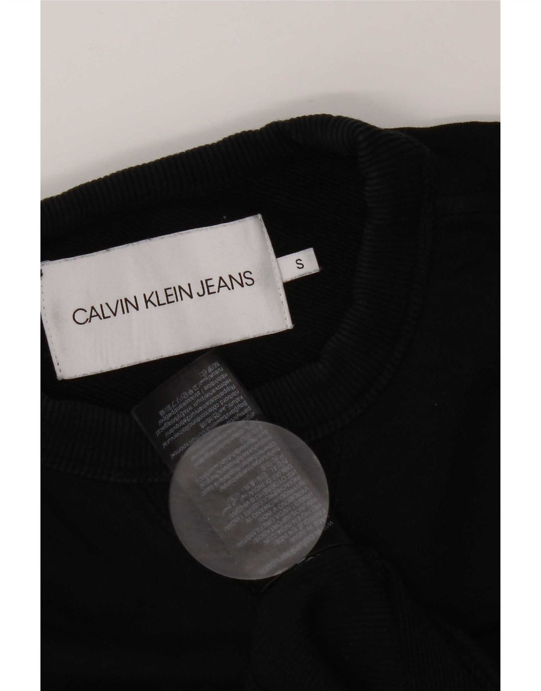 Calvin Klein Herren Graphic Regular Fit Sweatshirt Pullover Small Schwarz Baumwolle