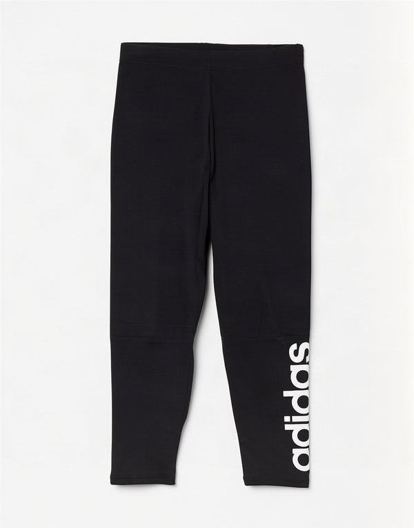 Adidas Damen Crop Graphic Leggings UK 12/14 Mittelschwarze Baumwolle