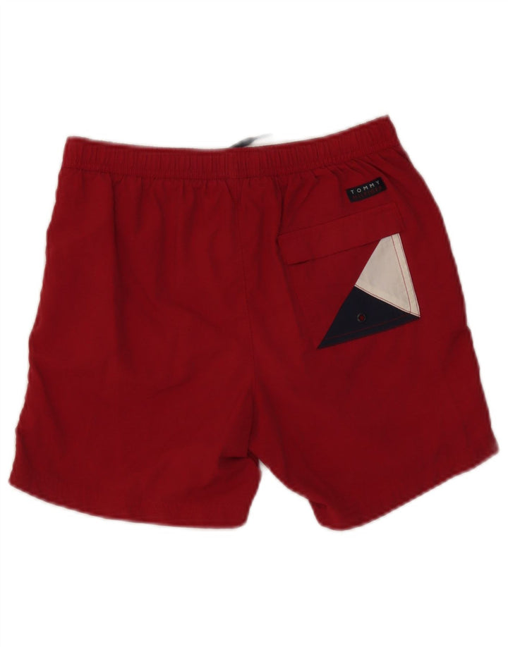 Badeshorts für Jungen von Tommy Hilfiger, 12–13 Jahre, rotes Colourblock-Polyester