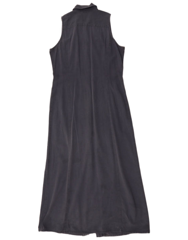 Murphy & Nye Womens Sleeveless Maxi Shirt Dress UK 18 XL Navy Blue Cotton