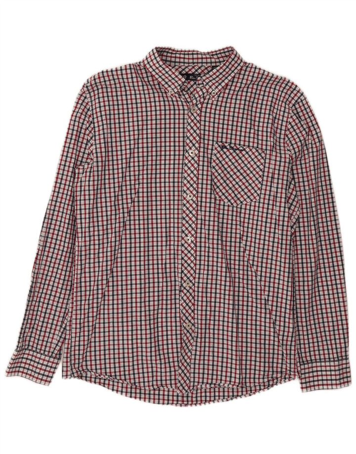 Ben Sherman Herrenhemd, groß, mehrfarbig, kariert, Baumwolle
